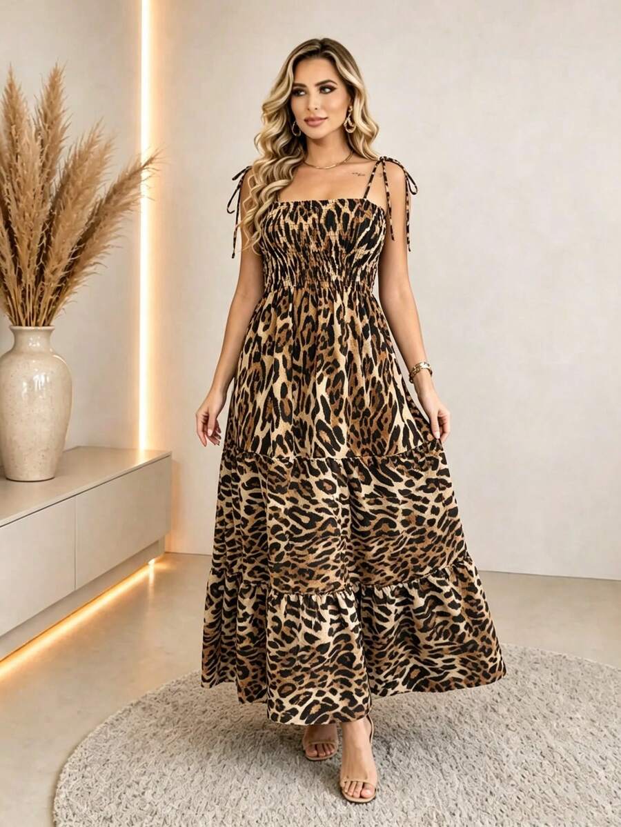 Vestido Longo Boho de Alças Orla Boho com Franzido em Camadas — fotografia 39 | Mar & Pérola