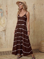 Vestido Longo de Malha Sol da Enseada com Estampa de Folhas de Coqueiro — fotografia 52 | Mar & Pérola