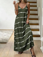 Vestido Longo de Malha Sol da Enseada com Estampa de Folhas de Coqueiro — fotografia 54 | Mar & Pérola