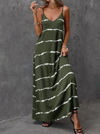Vestido Longo de Malha Sol da Enseada com Estampa de Folhas de Coqueiro — fotografia 59 | Mar & Pérola