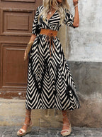 Vestido Longo Estampa de Leopardo Costa Selvagem com Costas Abertas — fotografia 5 | Mar & Pérola