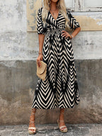 Vestido Longo Estampa de Leopardo Costa Selvagem com Costas Abertas — fotografia 6 | Mar & Pérola