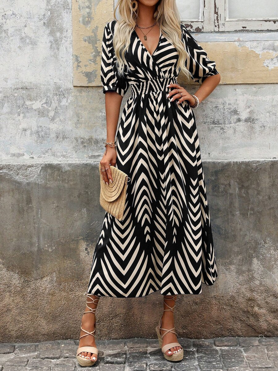 Vestido Longo Estampa de Leopardo Costa Selvagem com Costas Abertas — fotografia 6 | Mar & Pérola