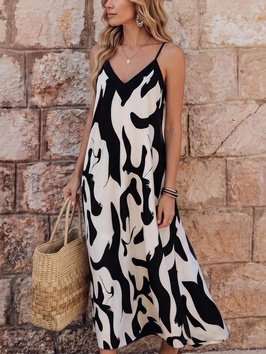Vestido Longo Estampa de Leopardo Costa Selvagem com Costas Abertas — fotografia 32 | Mar & Pérola