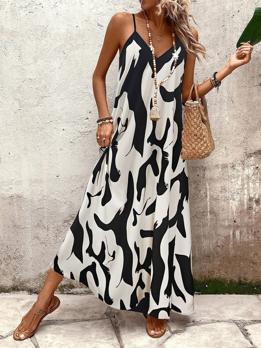 Vestido Longo Estampa de Leopardo Costa Selvagem com Costas Abertas — fotografia 33 | Mar & Pérola