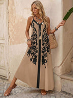 Vestido Longo Estampa de Leopardo Costa Selvagem com Costas Abertas — fotografia 39 | Mar & Pérola