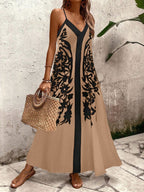 Vestido Longo Estampa de Leopardo Costa Selvagem com Costas Abertas — fotografia 42 | Mar & Pérola
