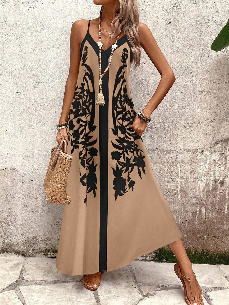 Vestido Longo Estampa de Leopardo Costa Selvagem com Costas Abertas — fotografia 43 | Mar & Pérola