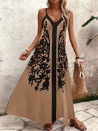 Vestido Longo Estampa de Leopardo Costa Selvagem com Costas Abertas — fotografia 44 | Mar & Pérola