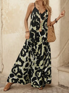 Vestido Longo Estampa de Leopardo Costa Selvagem com Costas Abertas — fotografia 72 | Mar & Pérola