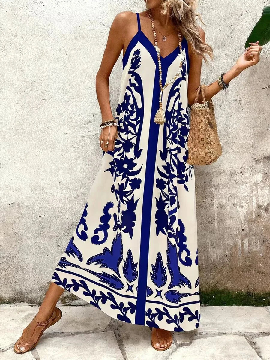 Vestido Longo Estampa de Leopardo Costa Selvagem com Costas Abertas — fotografia 85 | Mar & Pérola