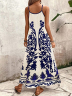 Vestido Longo Estampa de Leopardo Costa Selvagem com Costas Abertas — fotografia 86 | Mar & Pérola