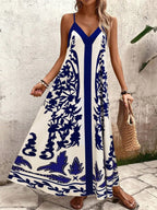 Vestido Longo Estampa de Leopardo Costa Selvagem com Costas Abertas — fotografia 88 | Mar & Pérola