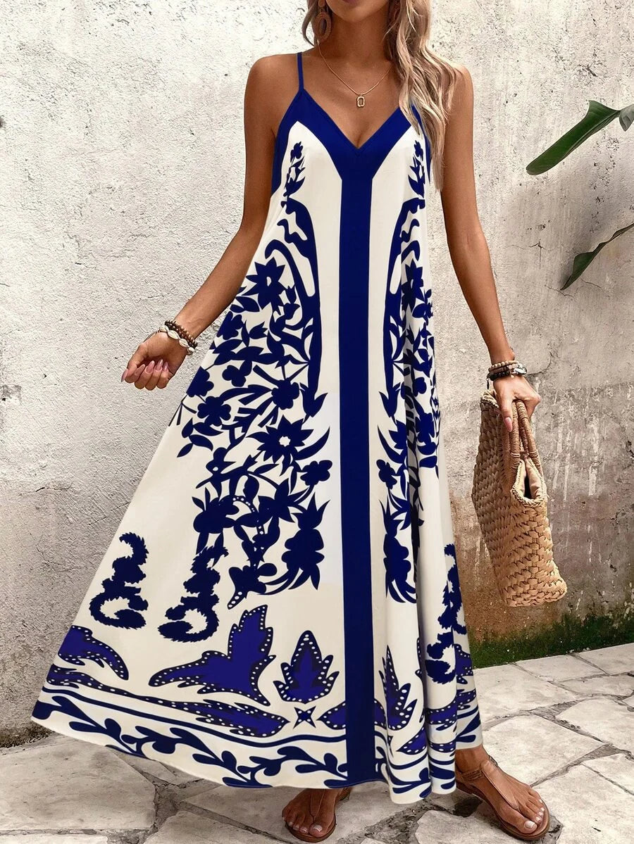 Vestido Longo Estampa de Leopardo Costa Selvagem com Costas Abertas — fotografia 88 | Mar & Pérola