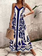 Vestido Longo Estampa de Leopardo Costa Selvagem com Costas Abertas — fotografia 90 | Mar & Pérola