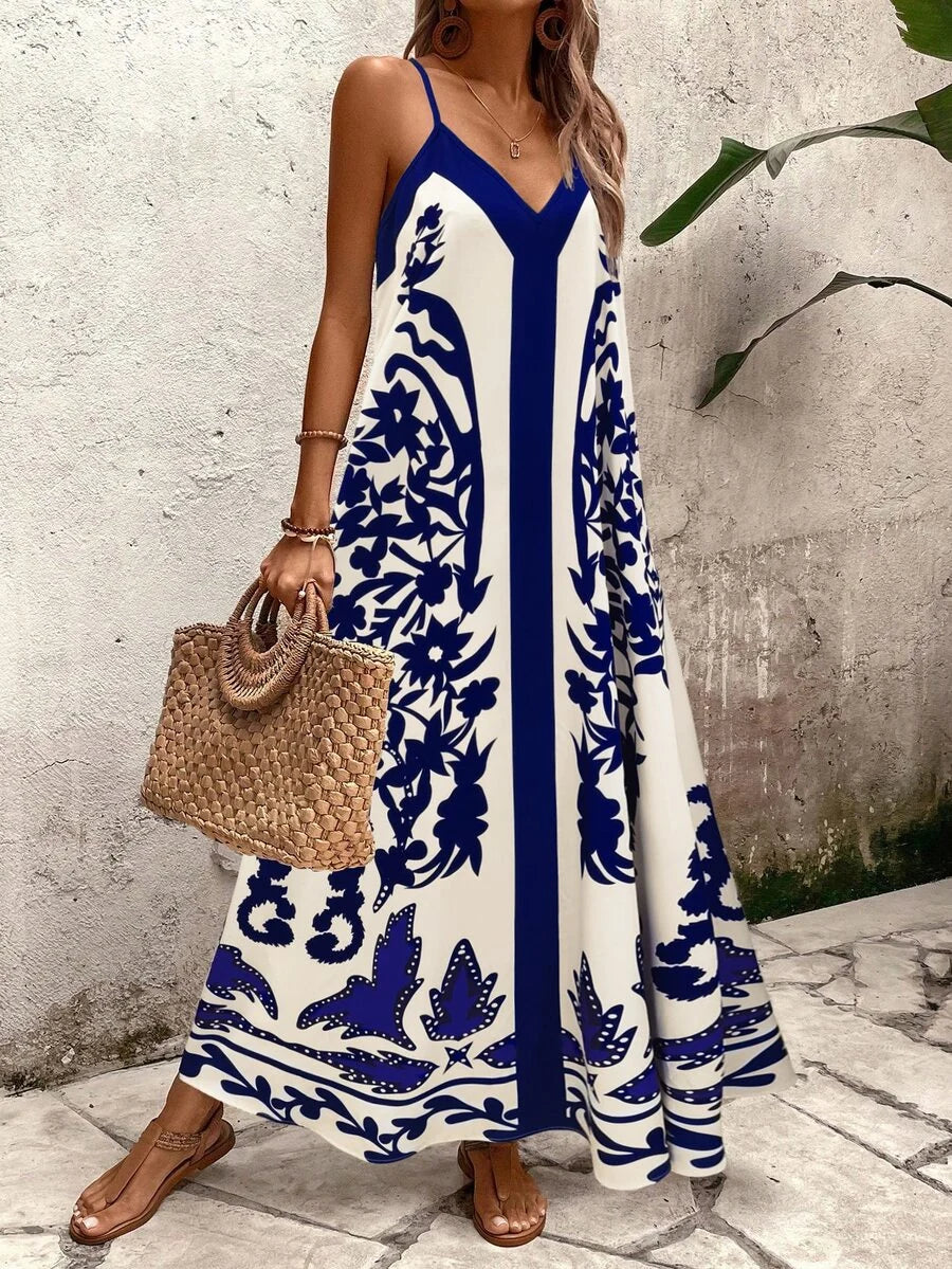 Vestido Longo Estampa de Leopardo Costa Selvagem com Costas Abertas — fotografia 92 | Mar & Pérola