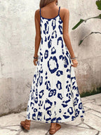 Vestido Longo Estampa de Leopardo Costa Selvagem com Costas Abertas — fotografia 94 | Mar & Pérola