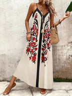 Vestido Longo Estampa de Leopardo Costa Selvagem com Costas Abertas — fotografia 102 | Mar & Pérola