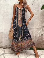 Vestido Longo Estampa de Leopardo Costa Selvagem com Costas Abertas — fotografia 132 | Mar & Pérola