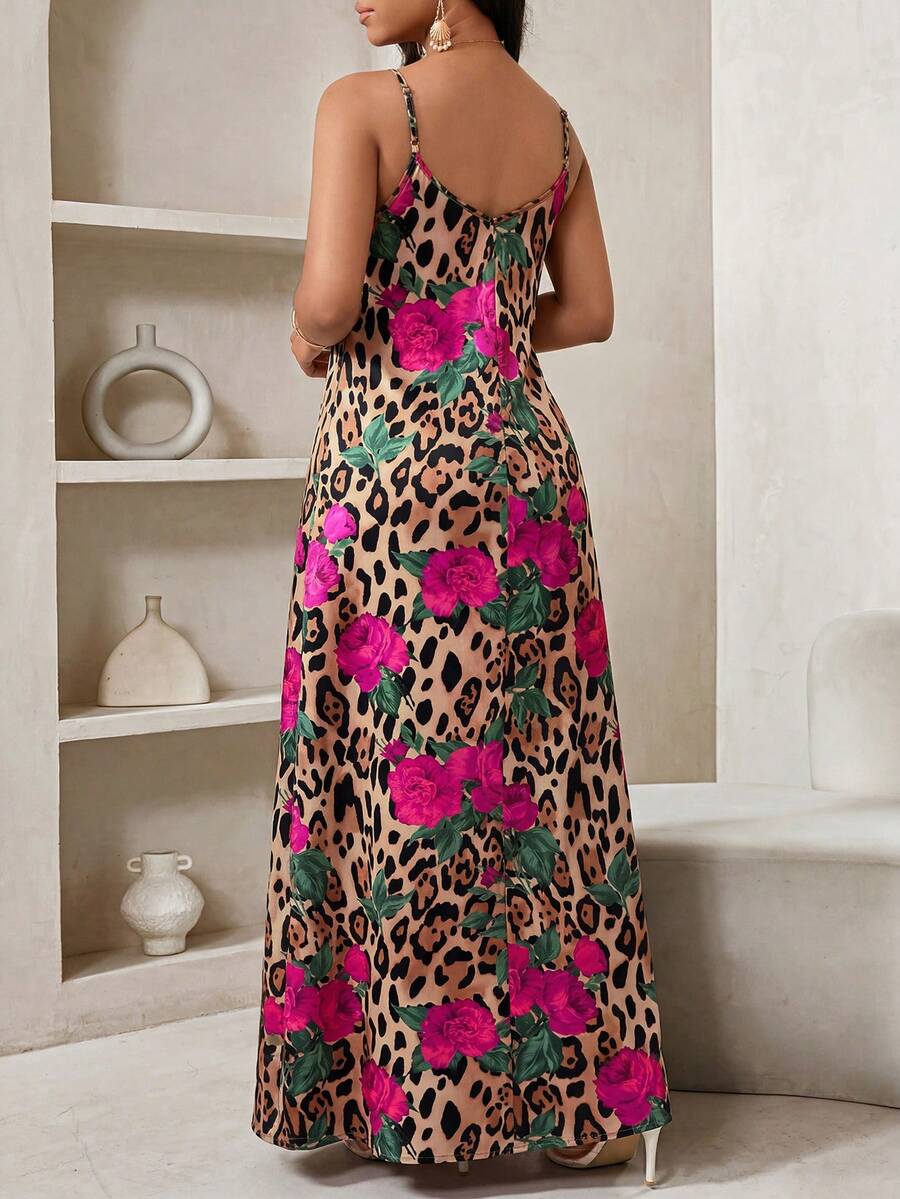 Vestido Longo Floral Decote V Flor de Maré com Aplicação de Rosa 3D — fotografia 34 | Mar & Pérola