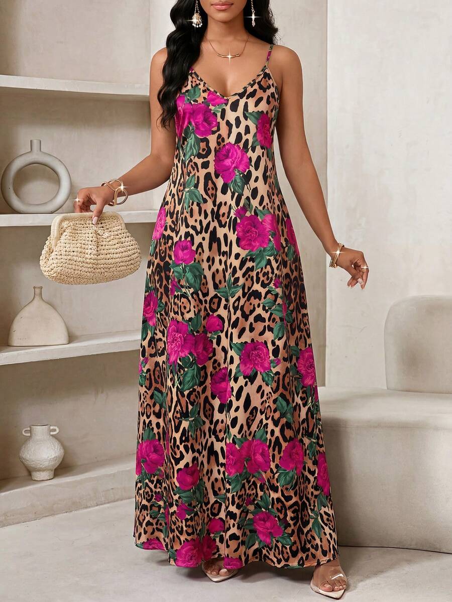Vestido Longo Floral Decote V Flor de Maré com Aplicação de Rosa 3D — fotografia 36 | Mar & Pérola