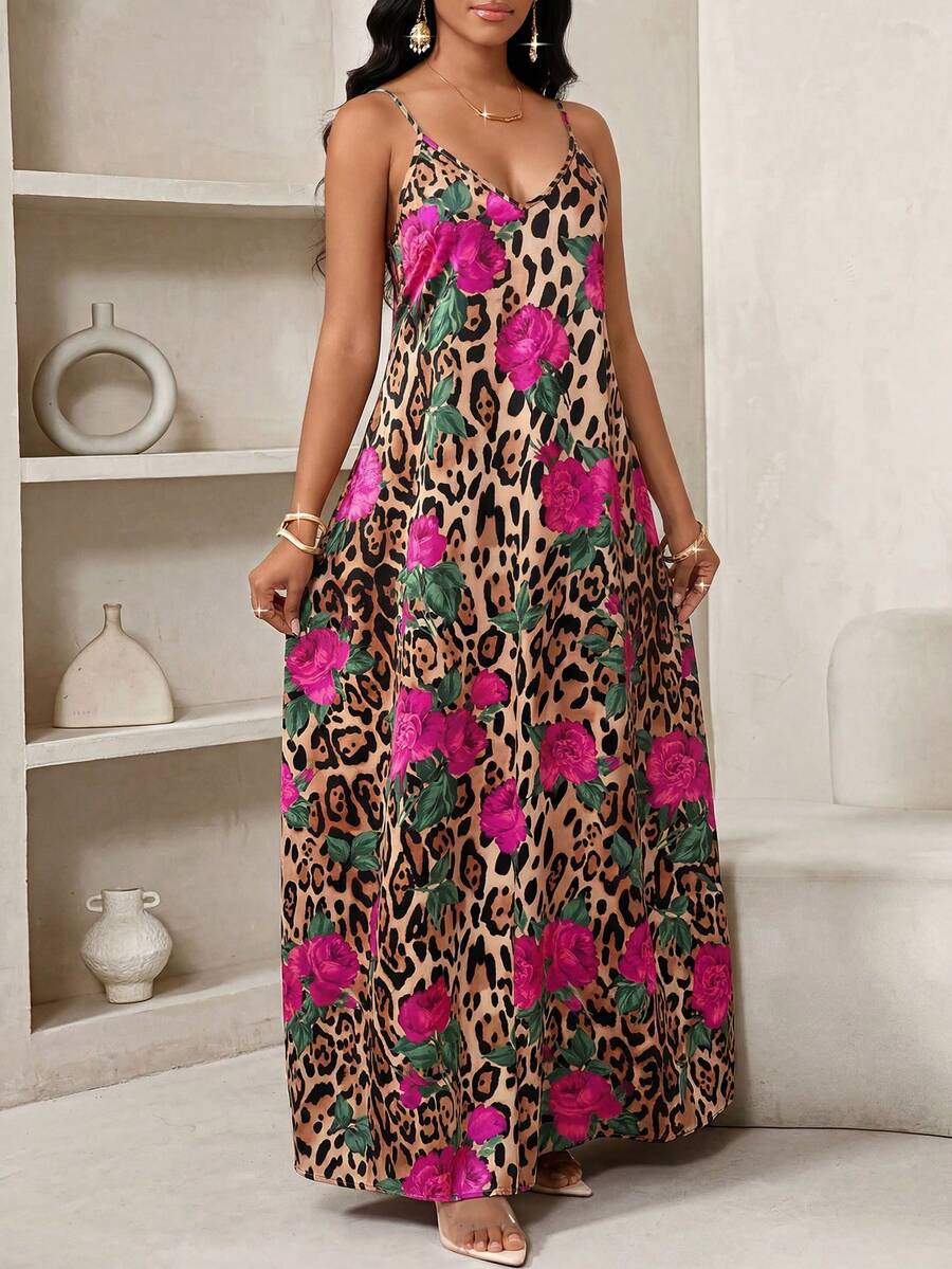 Vestido Longo Floral Decote V Flor de Maré com Aplicação de Rosa 3D — fotografia 37 | Mar & Pérola