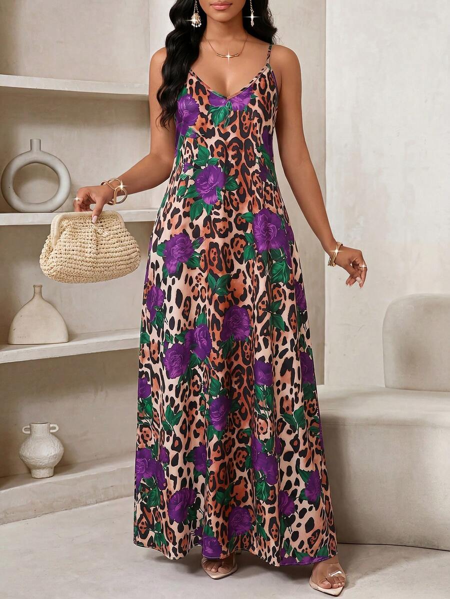 Vestido Longo Floral Decote V Flor de Maré com Aplicação de Rosa 3D — fotografia 74 | Mar & Pérola