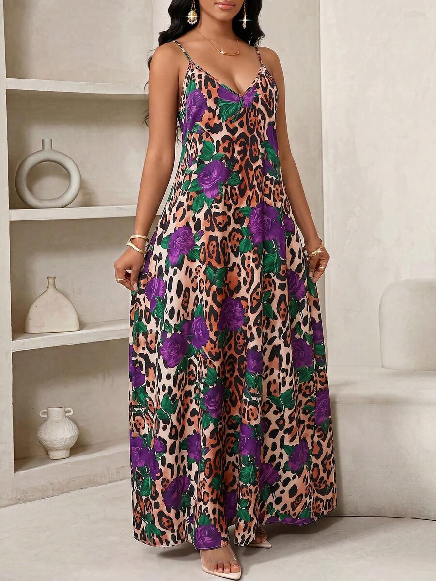 Vestido Longo Floral Decote V Flor de Maré com Aplicação de Rosa 3D — fotografia 75 | Mar & Pérola