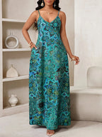 Vestido Longo Floral Decote V Flor de Maré com Aplicação de Rosa 3D — fotografia 78 | Mar & Pérola