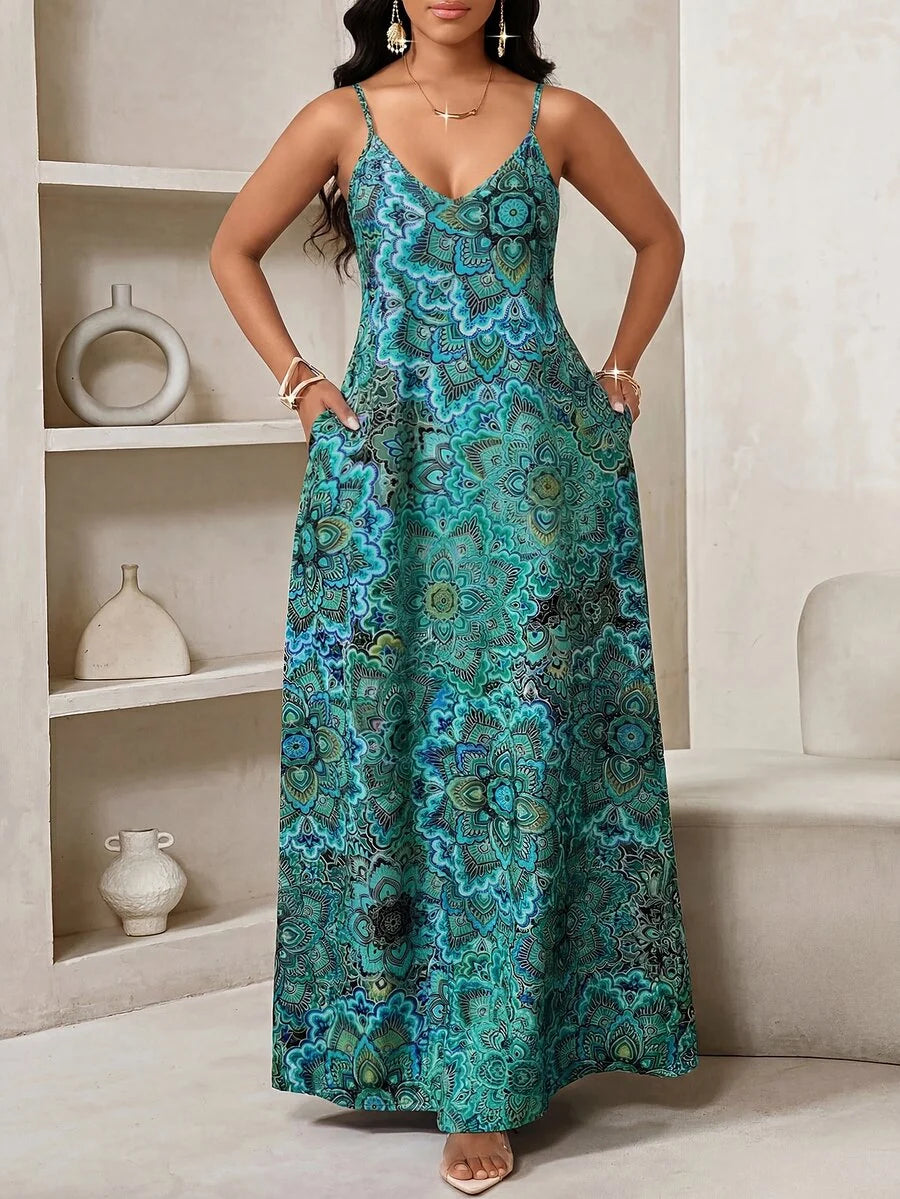 Vestido Longo Floral Decote V Flor de Maré com Aplicação de Rosa 3D — fotografia 81 | Mar & Pérola