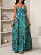 Vestido Longo Floral Decote V Flor de Maré com Aplicação de Rosa 3D — fotografia 82 | Mar & Pérola