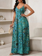 Vestido Longo Floral Decote V Flor de Maré com Aplicação de Rosa 3D — fotografia 83 | Mar & Pérola