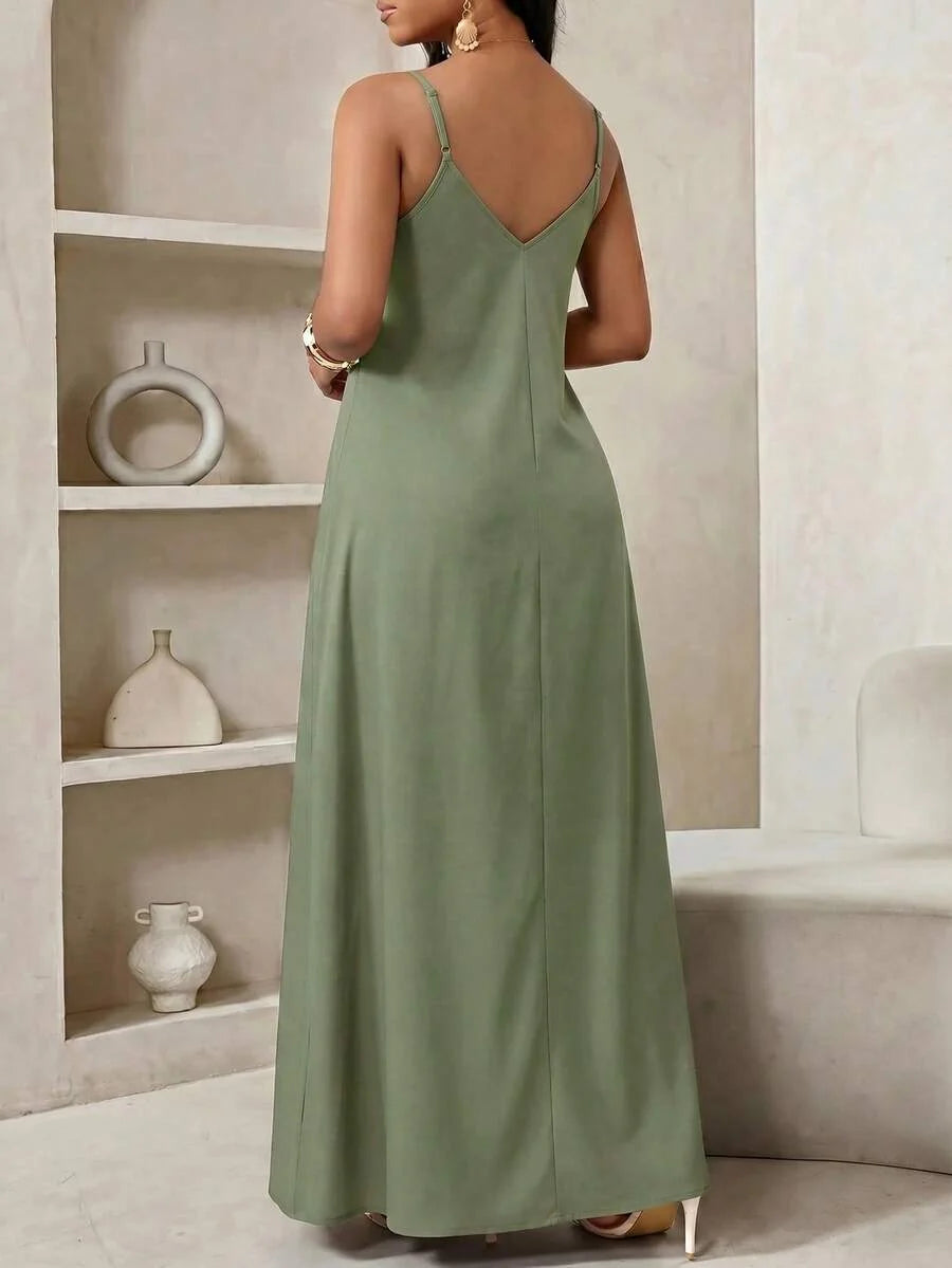 Vestido Longo Floral Decote V Flor de Maré com Aplicação de Rosa 3D — fotografia 93 | Mar & Pérola