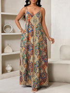 Vestido Longo Floral Decote V Flor de Maré com Aplicação de Rosa 3D — fotografia 121 | Mar & Pérola