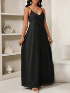 Vestido Maxi Boho de Alças Brisa Boho com Costas Abertas e Bolsos — fotografia 12 | Mar & Pérola