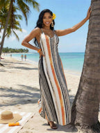 Vestido Maxi Boho de Alças Brisa Boho com Costas Abertas e Bolsos — fotografia 52 | Mar & Pérola