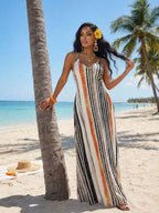 Vestido Maxi Boho de Alças Brisa Boho com Costas Abertas e Bolsos — fotografia 54 | Mar & Pérola