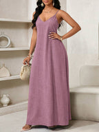 Vestido Maxi Boho de Alças Brisa Boho com Costas Abertas e Bolsos — fotografia 61 | Mar & Pérola