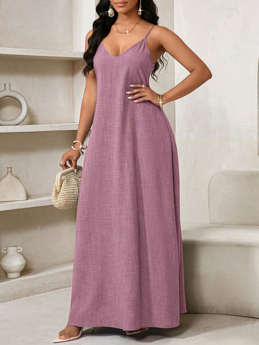 Vestido Maxi Boho de Alças Brisa Boho com Costas Abertas e Bolsos — fotografia 61 | Mar & Pérola
