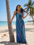 Vestido Maxi Boho de Alças Brisa Boho com Costas Abertas e Bolsos — fotografia 73 | Mar & Pérola