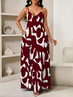 Vestido Maxi de Alças Linhas da Maré com Estampa Geométrica e Bolsos — fotografia 57 | Mar & Pérola