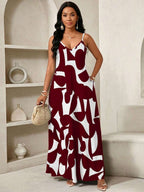 Vestido Maxi de Alças Linhas da Maré com Estampa Geométrica e Bolsos — fotografia 63 | Mar & Pérola