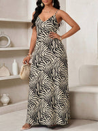 Vestido Maxi de Alças Linhas da Maré com Estampa Geométrica e Bolsos — fotografia 74 | Mar & Pérola