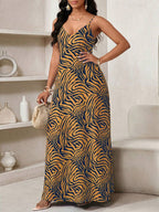 Vestido Maxi de Alças Linhas da Maré com Estampa Geométrica e Bolsos — fotografia 94 | Mar & Pérola