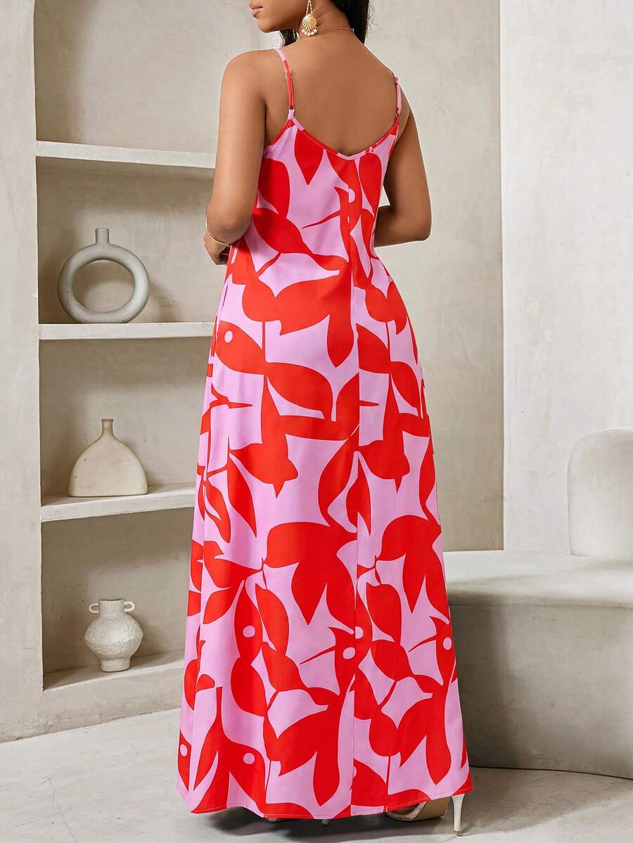 Vestido Maxi de Alças Linhas da Maré com Estampa Geométrica e Bolsos — fotografia 99 | Mar & Pérola