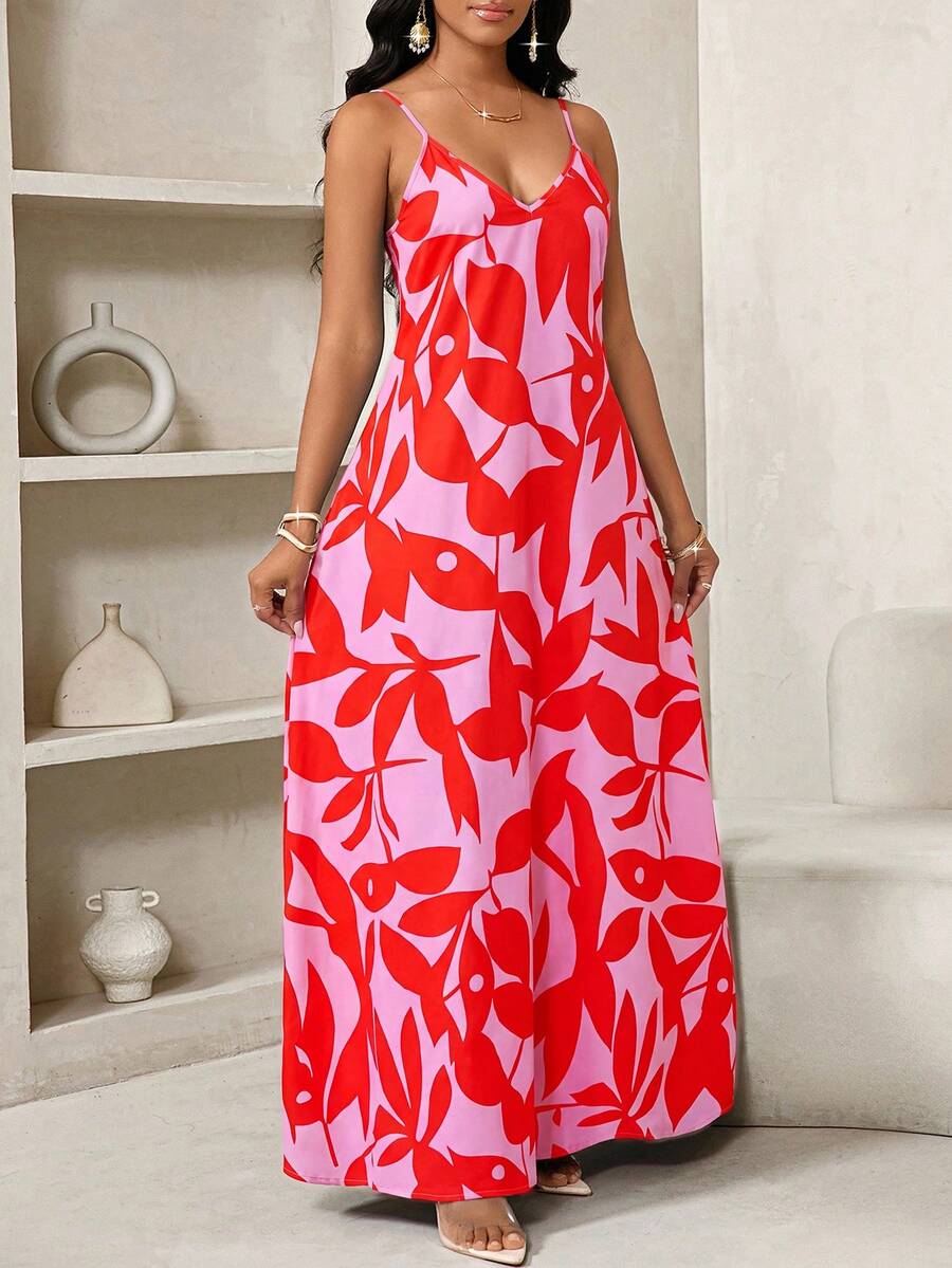 Vestido Maxi de Alças Linhas da Maré com Estampa Geométrica e Bolsos — fotografia 102 | Mar & Pérola
