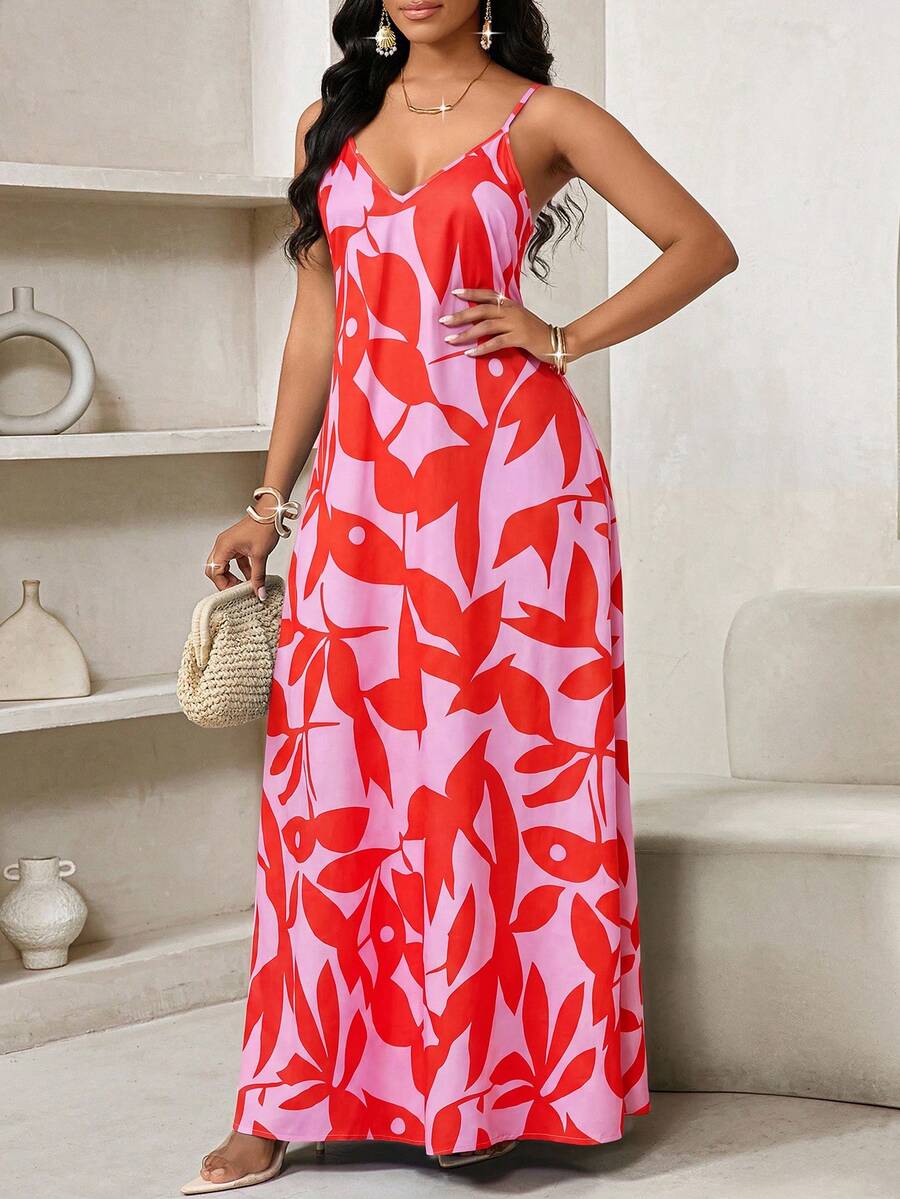 Vestido Maxi de Alças Linhas da Maré com Estampa Geométrica e Bolsos — fotografia 103 | Mar & Pérola