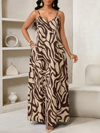 Vestido Maxi de Alças Linhas da Maré com Estampa Geométrica e Bolsos — fotografia 105 | Mar & Pérola