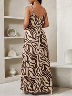 Vestido Maxi de Alças Linhas da Maré com Estampa Geométrica e Bolsos — fotografia 106 | Mar & Pérola