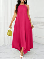 Vestido Maxi Halter Orla Solar com Laço e Bainha Assimétrica — fotografia 15 | Mar & Pérola